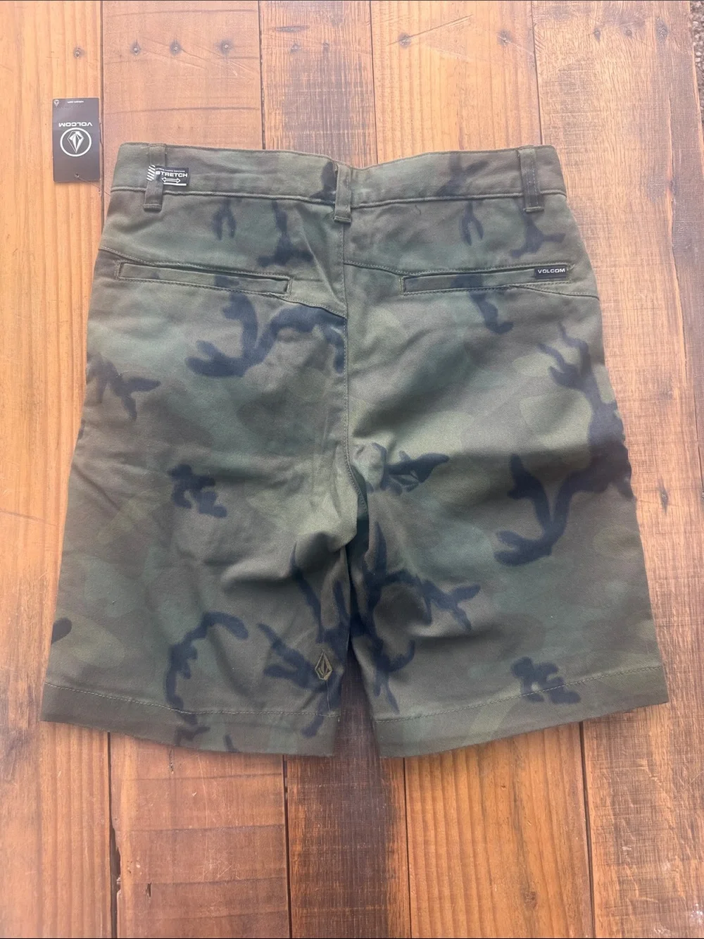 Volcom Boy’s Green Camo Shorts